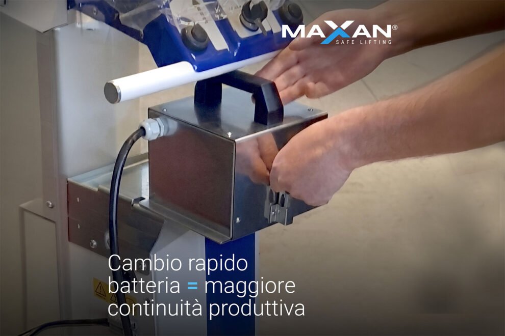 Batterie cambio rapido sollevatori Maxan